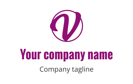 V logo
