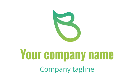 B logo