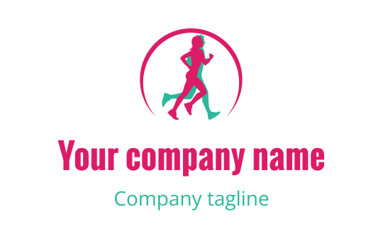 Running logo