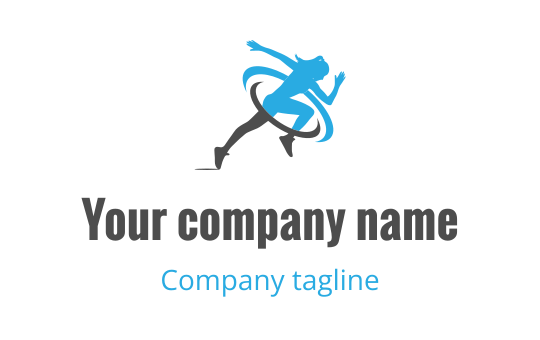 Running logo