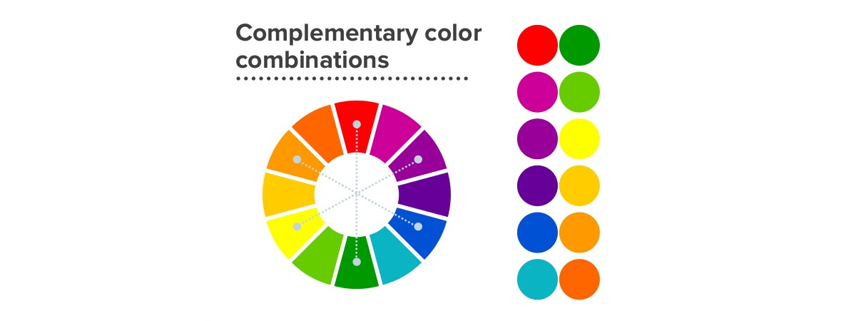 Complementary color wheel