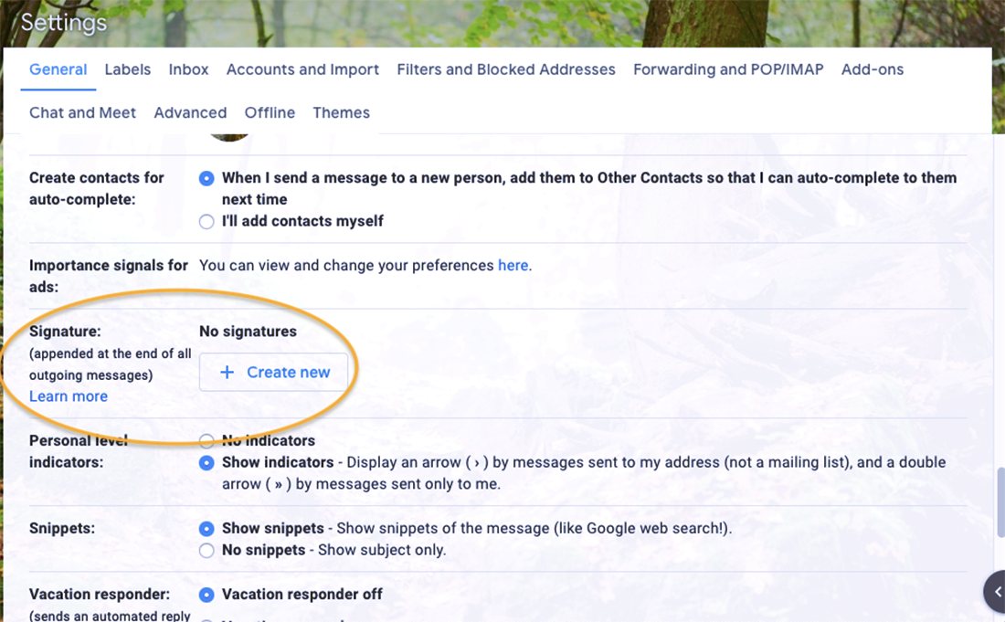 How to create an email signature with Gmail