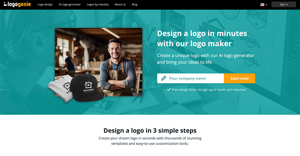Using logogenie to create your logo