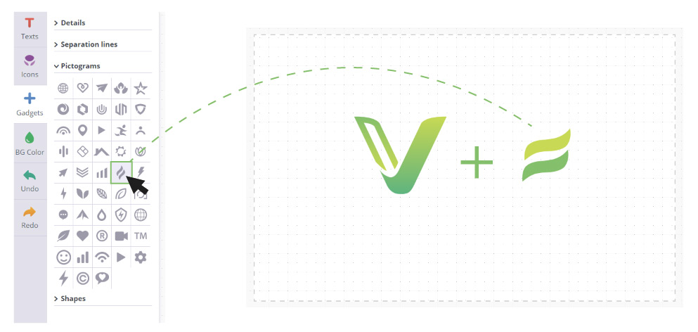 Add Shape to your logo