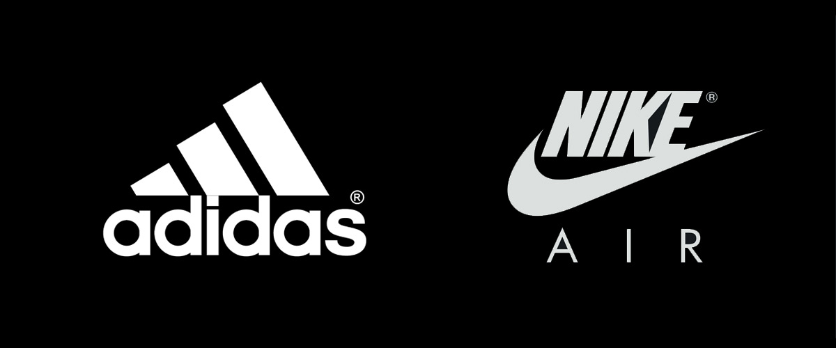 Meaning of colors black and white background logos