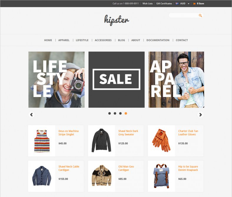 Ecommerce shop demonstration