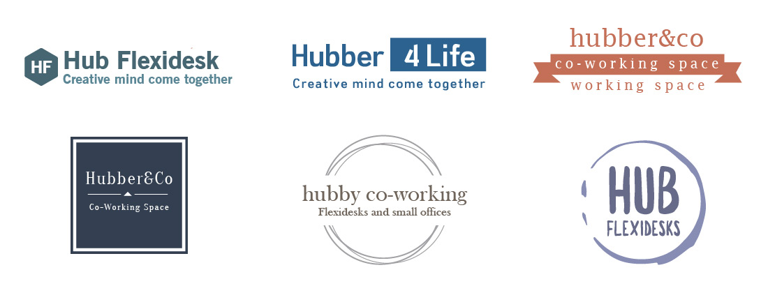 Logo with shapes