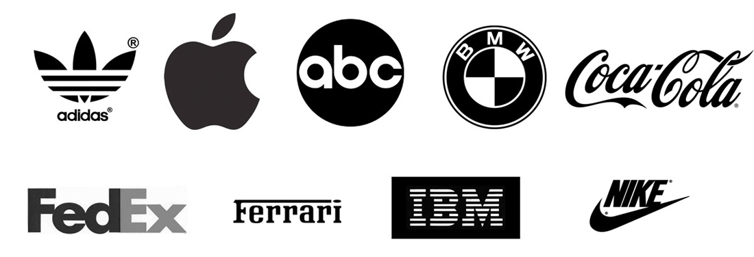 Black and white logo