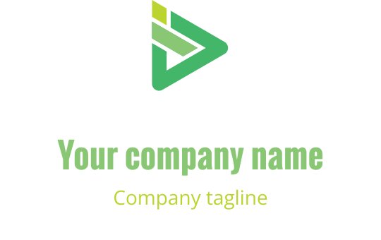 Modern logo design featuring a lime and gold color scheme
