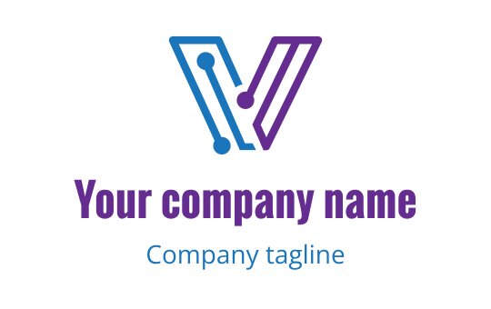 V logo