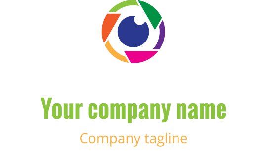 Creative logo design featuring a green leaf intertwined with coral and red elements