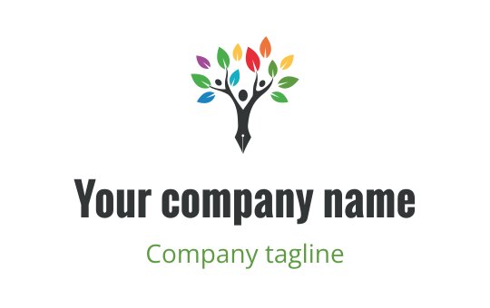 Writing logo