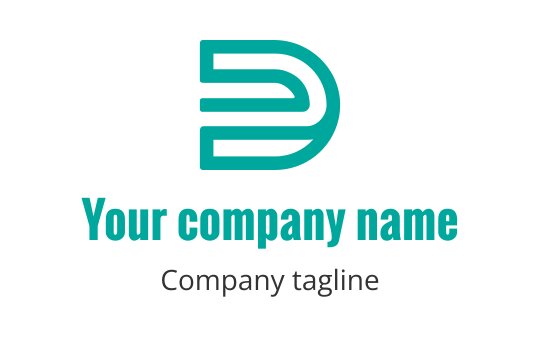 D logo