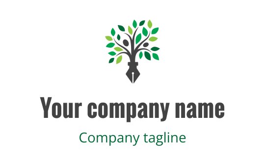 Writing logo