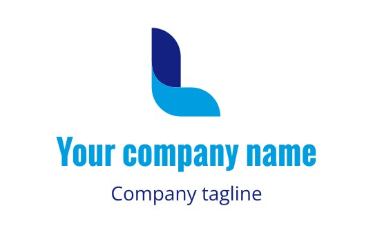 Modern blue and teal logo design with a stylized letter L