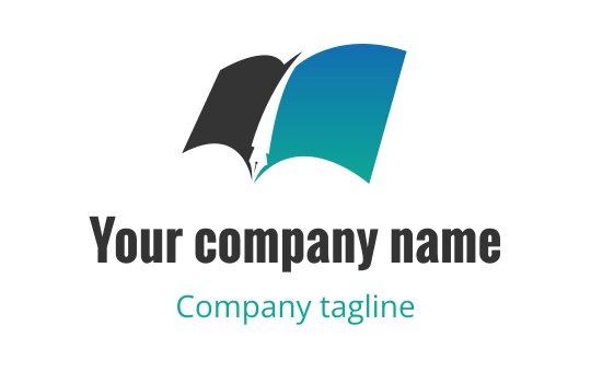 Writing logo