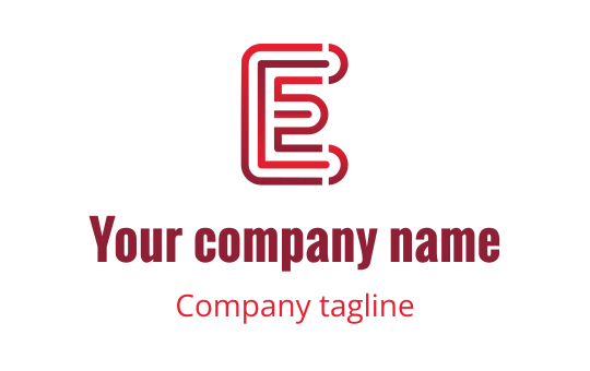 E logo