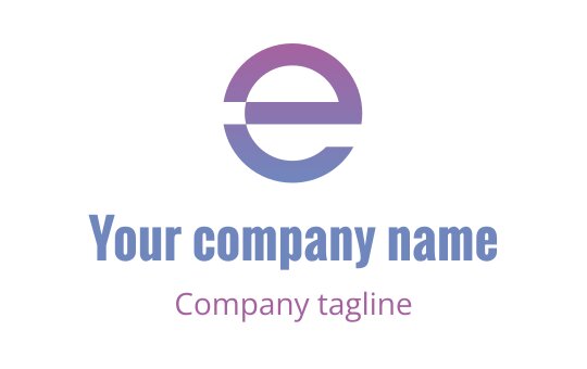 E logo