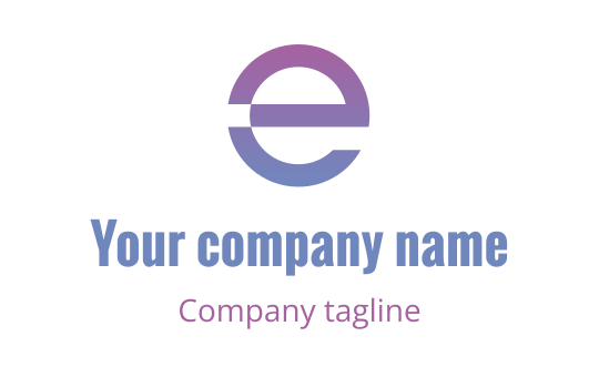 E logo
