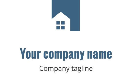 Modern teal logo design featuring a stylized house silhouette