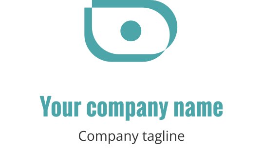 Teal logo design featuring a stylized camera with sleek lines
