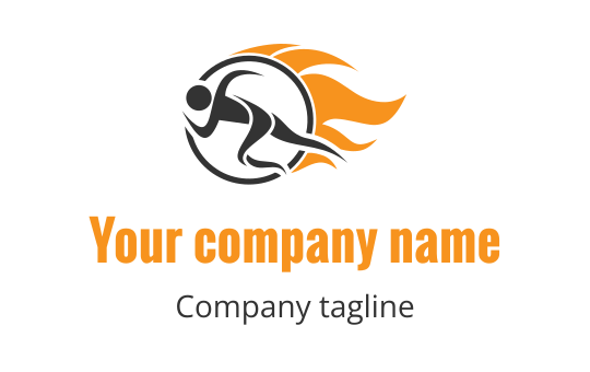Running logo