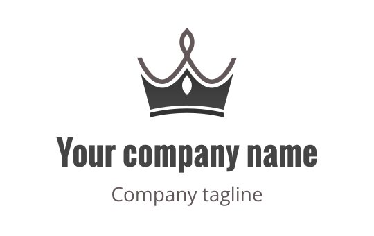 Elegant crown logo design with a sophisticated and modern style