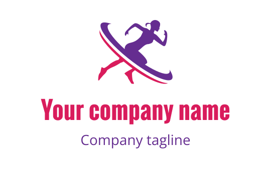 Running logo