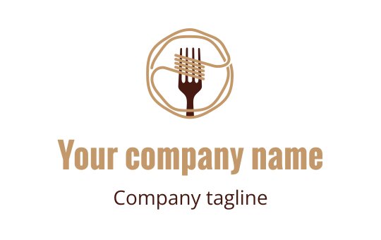Food, drinks, restaurant logo
