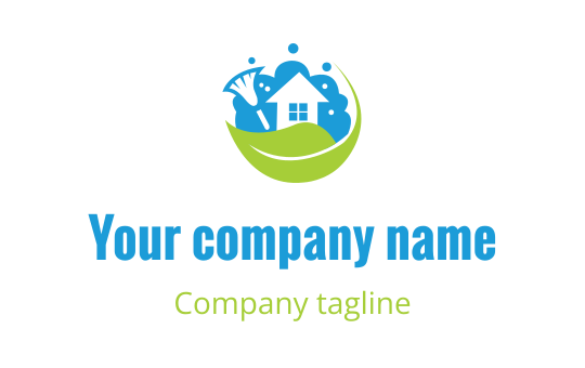 Cleaning service logo