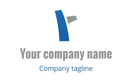Modern blue and gray logo design with a stylized letter R