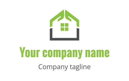 Green house logo