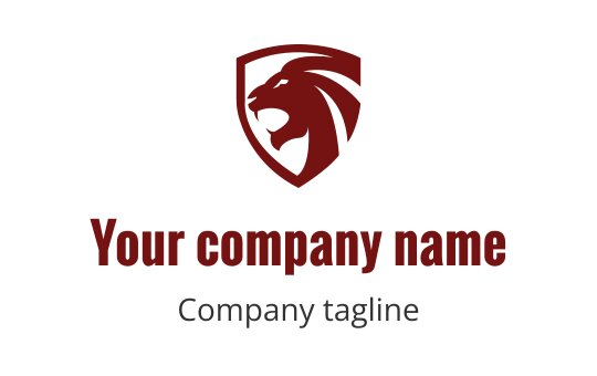 Maroon logo featuring a stylized lion, representing strength and courage in the tiger industry.