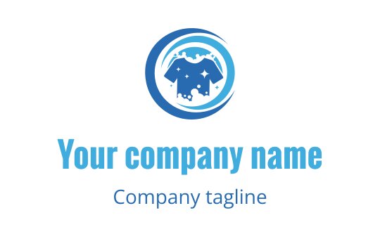 Modern blue logo design featuring a stylized elephant within a circular shape